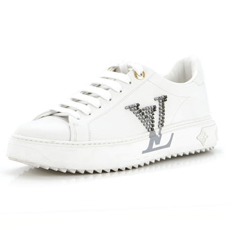 Louis Vuitton Women's Time Out Sneakers Leather with Crystals