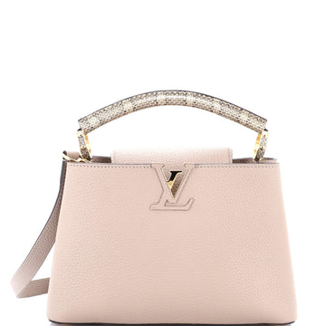 Louis Vuitton Capucines Bag Leather with Snakeskin BB