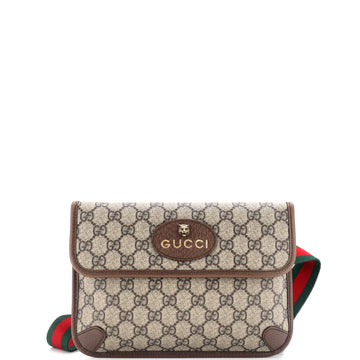 Gucci Neo Vintage Flap Belt Bag GG Coated Canvas