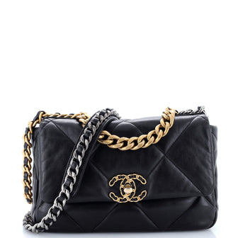 Chanel 19 Flap Bag Quilted Leather Medium