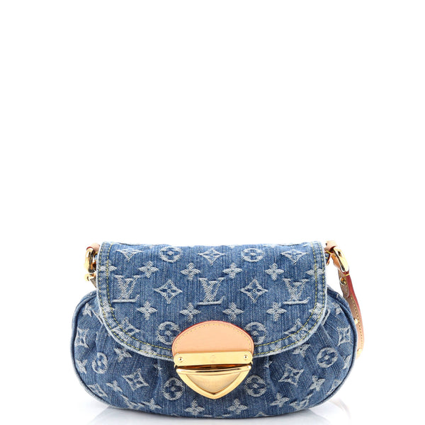 Louis Vuitton デニムバッグ 中型 Louis Vuitton Sunset Handbag LV Remix Monogram Denim Blue 31626211