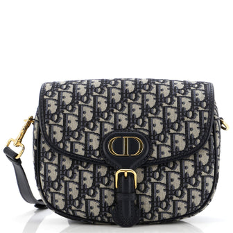 Christian Dior Bobby Flap Bag Oblique Canvas Medium
