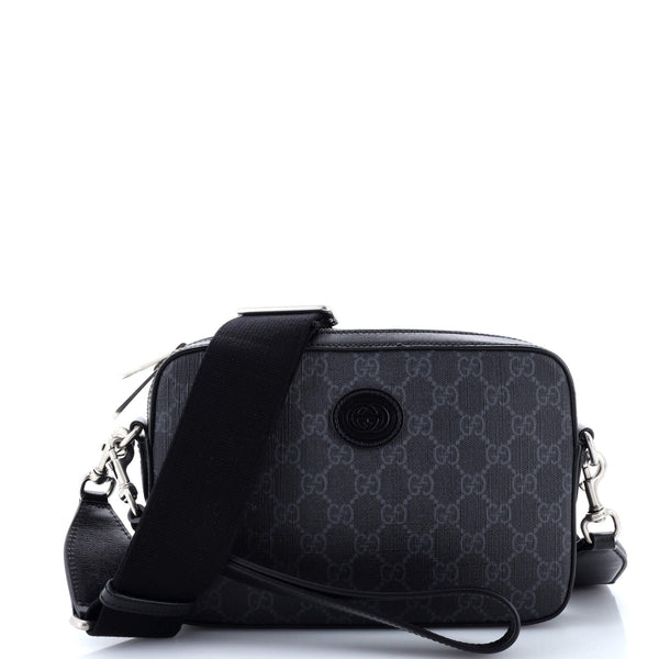 Gucci Interlocking G Patch Shoulder Bag GG Coated Canvas Small 316309