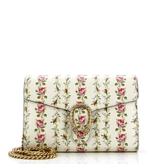 Gucci Dionysus Chain Wallet Printed Leather Small