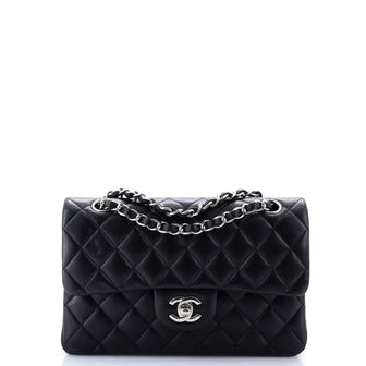 Chanel Classic Double Flap Bag Quilted Lambskin Small