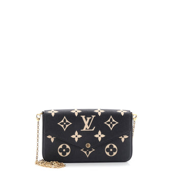 Louis Vuitton Felicie Pochette Bicolor Monogram Empreinte Giant