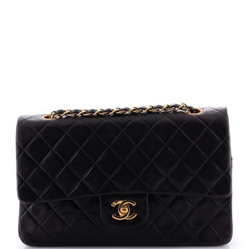 Chanel Vintage Classic Double Flap Bag Quilted Lambskin Medium