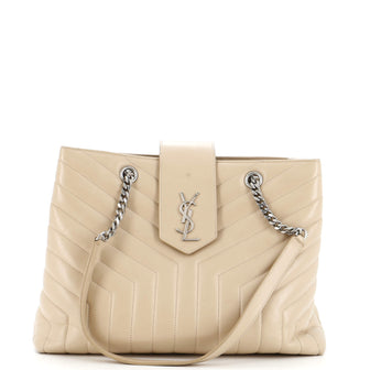 Saint Laurent LouLou Tote Matelasse Chevron Leather Large