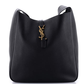 Saint Laurent Le 5 a 7 Supple Hobo Leather Large