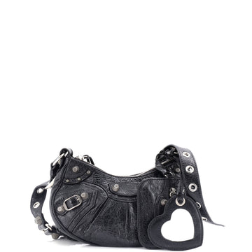 Balenciaga Le Cagole Giant Studs Shoulder Bag Leather XS