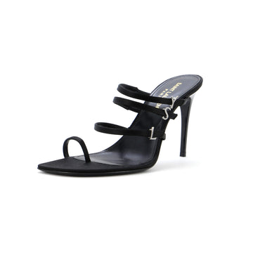 Saint Laurent Women's Jerry Sandals Satin with Crystals 110