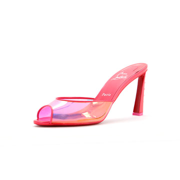 Christian Louboutin Women's Me Condorapik Heeled Sandals PVC and Patent 85