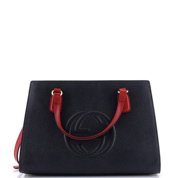Gucci Soho Convertible Top Handle Satchel Leather Medium