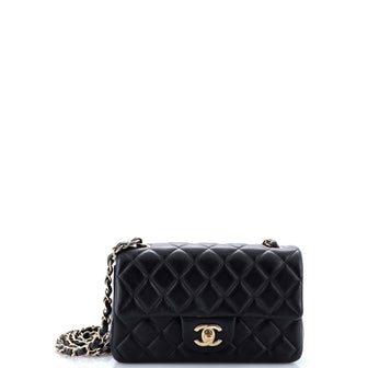Chanel Classic Single Flap Bag Quilted Lambskin Mini