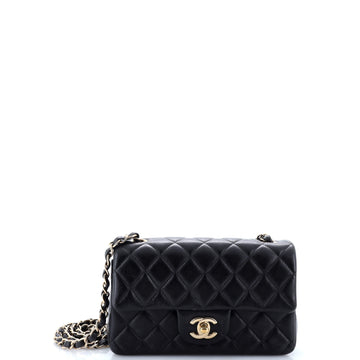 Chanel Classic Single Flap Bag Quilted Lambskin Mini