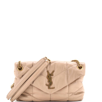 Saint Laurent Loulou Puffer Shoulder Bag Quilted Leather Small