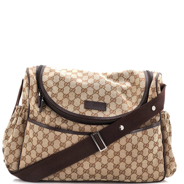 Gucci Diaper Crossbody Bag GG Canvas