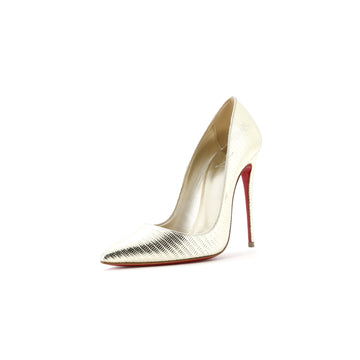 Christian Louboutin Women's So Kate Pumps Lizard Embossed Leather 120