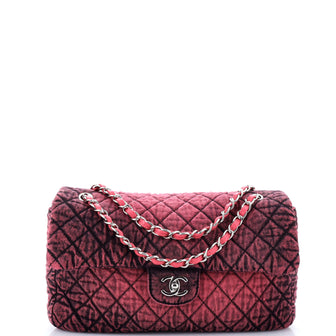Chanel Denimpression Flap Bag Quilted Distressed Denim Medium