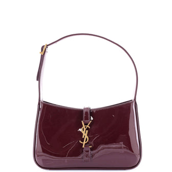 Saint Laurent Le 5 a 7 Hobo Patent Small