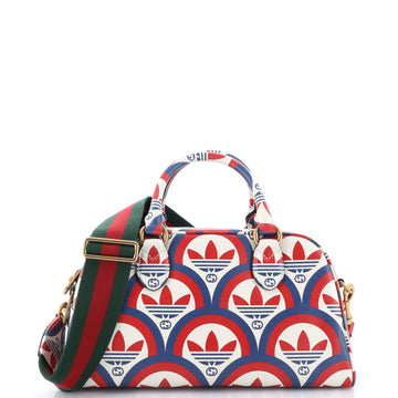 Gucci x adidas Duffle Bag Printed Leather Mini