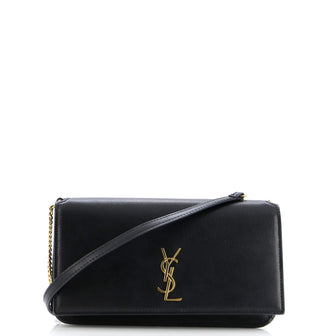 Saint Laurent Classic Monogram Phone Holder Shoulder Bag Leather