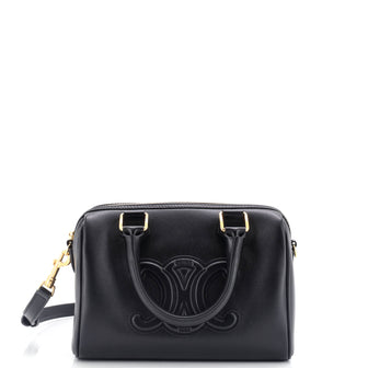 Celine Cuir Triomphe Boston Bag Leather Small