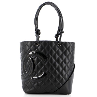 Chanel Cambon Tote Quilted Leather Medium