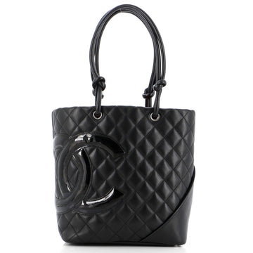 Chanel Cambon Tote Quilted Leather Medium