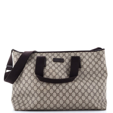 Gucci Convertible Open Tote GG Coated Canvas Large