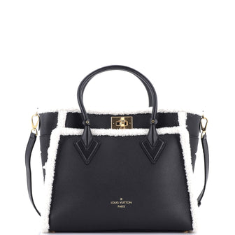 Louis Vuitton On My Side Tote Leather with Shearling MM