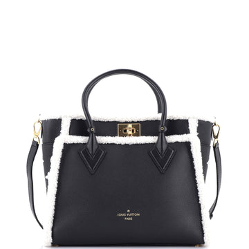 Louis Vuitton On My Side Tote Leather with Shearling MM