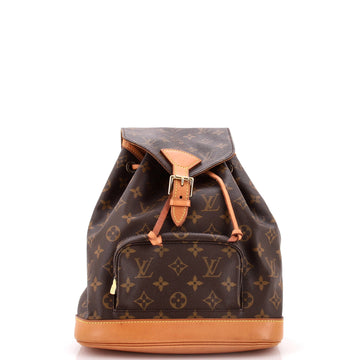 Louis Vuitton Vintage Montsouris Backpack Monogram Canvas MM