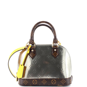 Louis Vuitton Alma Handbag Monogram Vernis with Monogram Canvas and Epi Leather BB