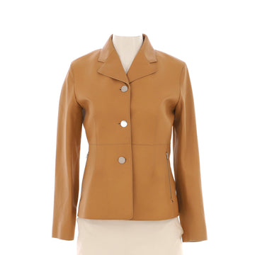 Hermes Women's Equestrian Button Jacket Leather