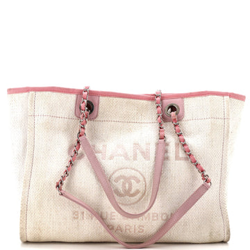 Chanel Deauville Tote Raffia Small