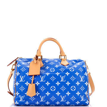 Louis Vuitton Speedy P9 Bandouliere Bag Monogram Leather 40