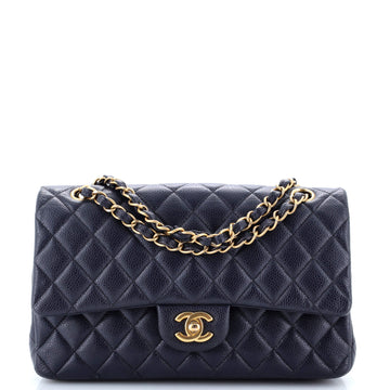 Chanel Classic Double Flap Bag Quilted Caviar Medium