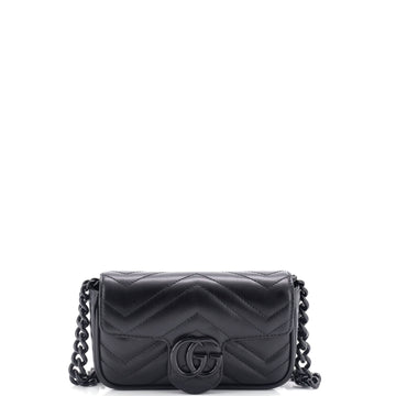 Gucci GG Marmont Flap Belt Bag Matelasse Leather