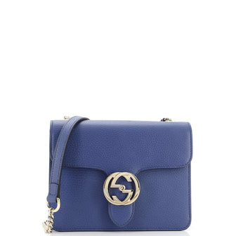Gucci Interlocking Shoulder Bag Leather Small