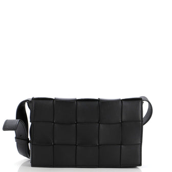 Bottega Veneta Cassette Crossbody Bag Maxi Intrecciato Leather Small