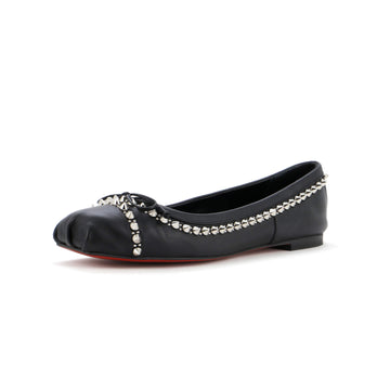 Christian Louboutin Women's Mamadrague Spikes Ballet Flats Spiked Leather