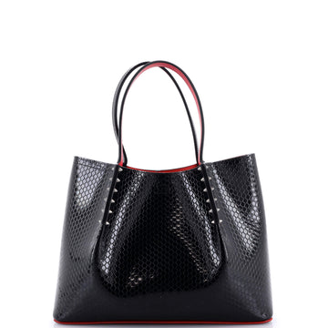 Christian Louboutin Cabarock Tote Snake Embossed Leather Small