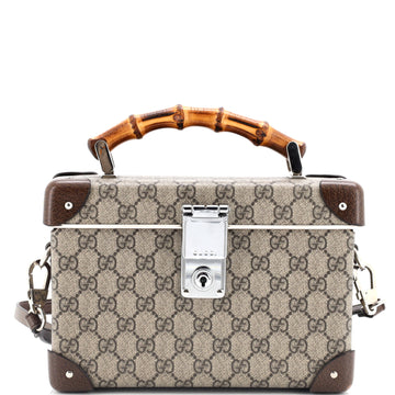Gucci Bamboo Globe-Trotter Vanity Case GG Coated Canvas