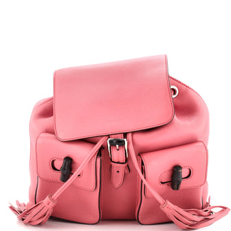 Gucci Bamboo Tassel Backpack Leather Medium