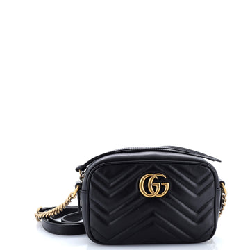 Gucci GG Marmont Shoulder Bag Matelasse Leather Mini