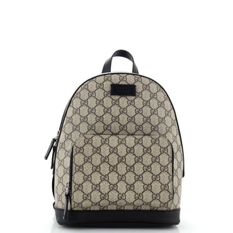 Gucci Zip Pocket Backpack GG Coated Canvas Small