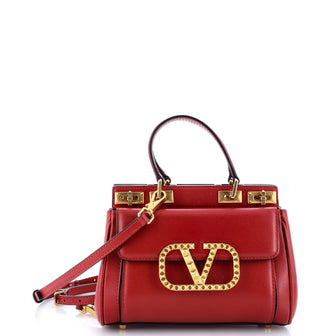 Valentino Garavani Rockstud Alcove Top Handle Bag Leather Small