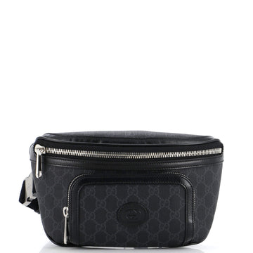 Gucci Interlocking G Patch Belt Bag GG Coated Canvas