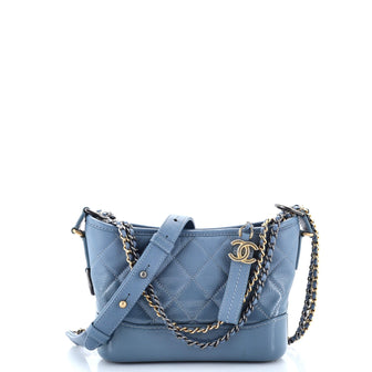 Chanel Gabrielle Hobo Quilted Goatskin and Patent Small